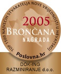 Brončana nagrada Poslovna.hr